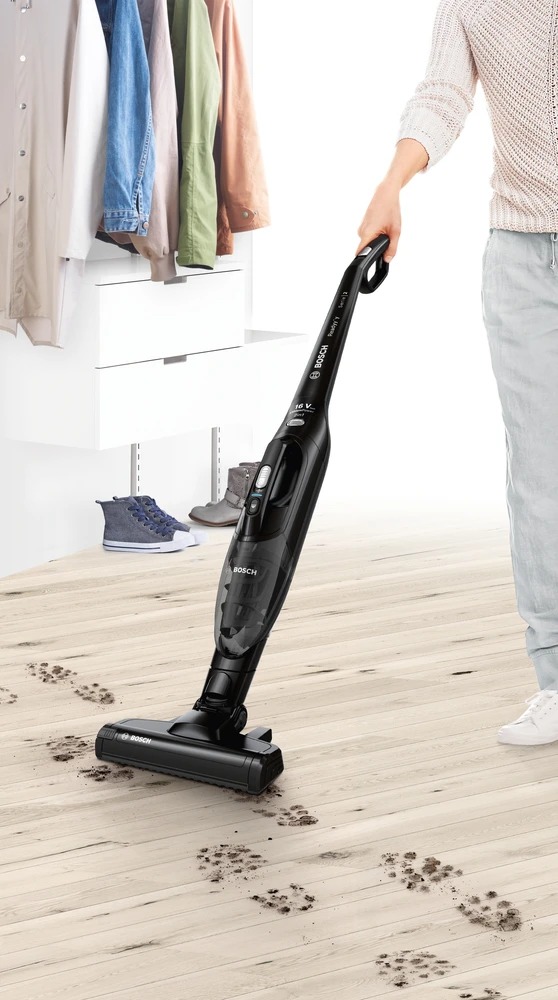 Įkraunamasis dulkių siurblys Bosch BCHF216B Serie | 2, Readyy'y 16Vmax, juodas