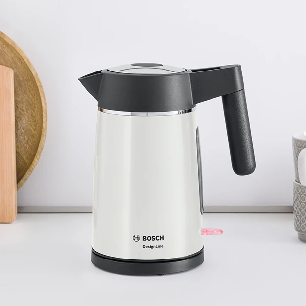 Virdulys Bosch TWK5P471 DesignLine, Sidabro spalvos, 1,7 L