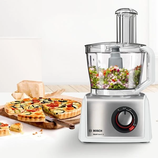 Bosch virtuvinis kombainas MultiTalent 8 MC812S820 Baltas/Sidabrinis, 1250 W, 3.9 L
