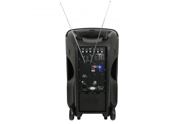 BUSKER-12 NEŠIOJAMA GARSO SISTEMA SU AKUMULIATORIUMI, VHF MIKR. + USB/SD/FM/BT