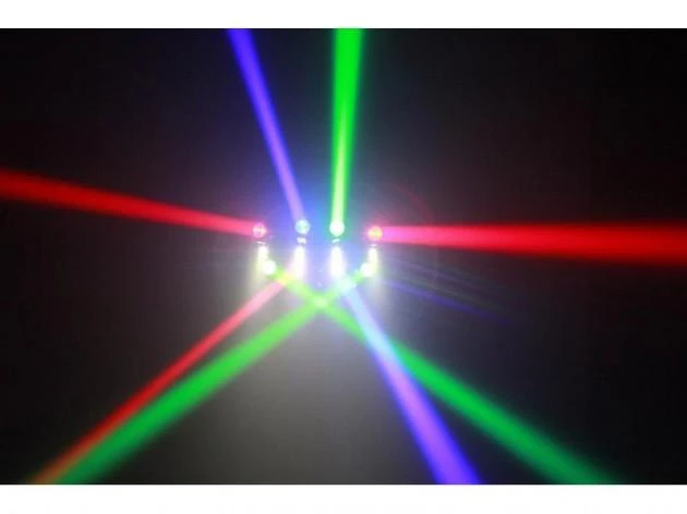 PARTY BEAMS efektas su spalvotais spinduliais