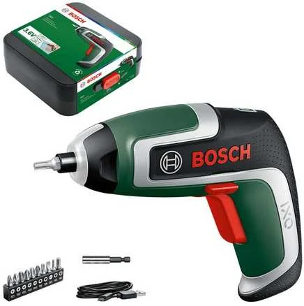 Akumuliatorinis suktuvas Bosch IXO 7, Su 2 adapteriais