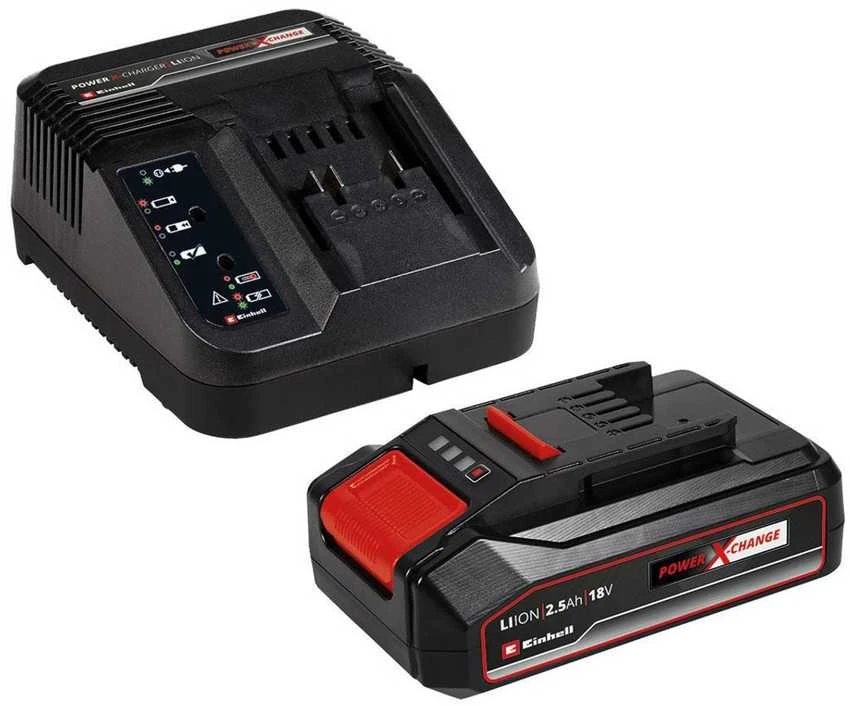 Einhell akumuliatoriaus ir kroviklio rinkinys 18V 2,5 Ah Power X-Change