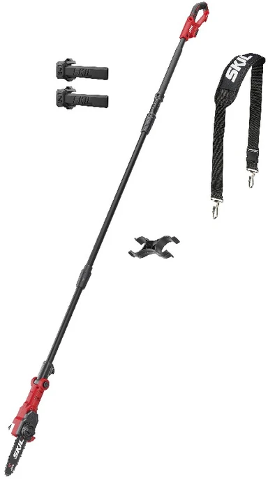 Grandininis pjūklas Skil_Red Akumuliatorinė aukštapjovė SKIL 0650CA, 20 cm, 18V