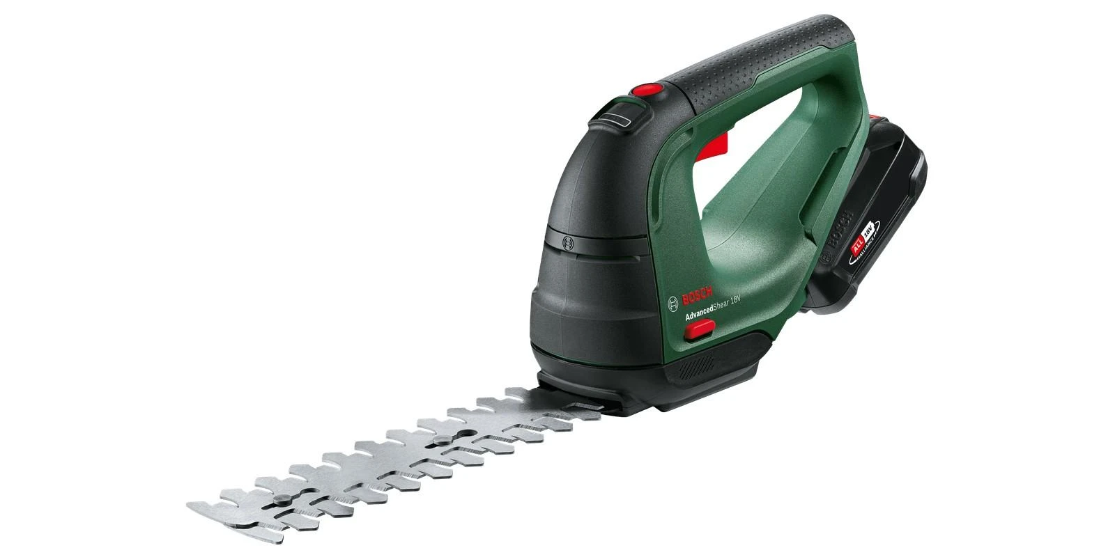 Akumuliatorinės krūmų ir žolės žirklės Bosch AdvancedShear 18 (18V / 1x2,0Ah)