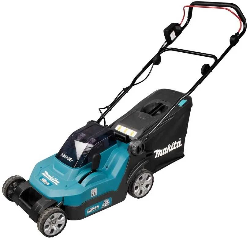 Makita Akumuliatorinė vejapjovė DLM382CM2 2x18V 2x4,0Ah 38cm