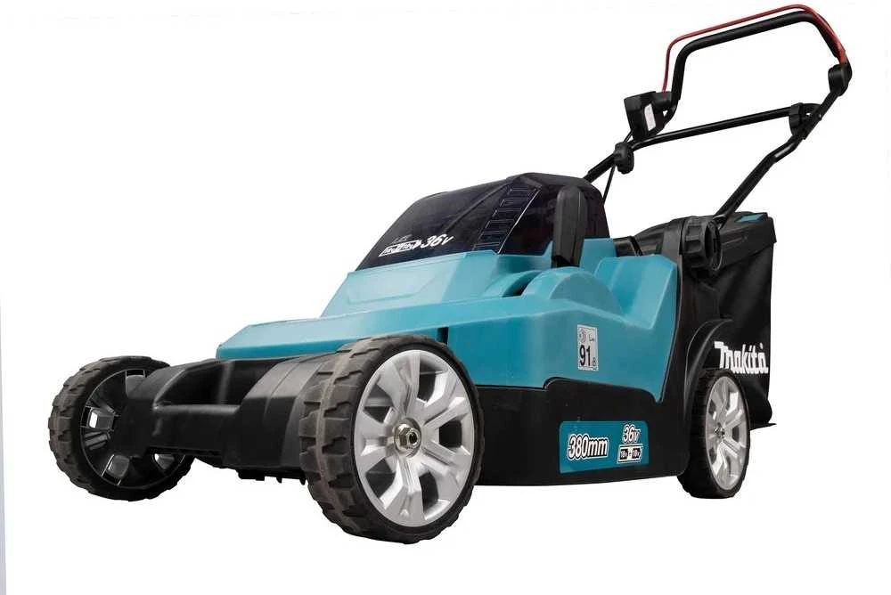 Makita Akumuliatorinė vejapjovė DLM382CM2 2x18V 2x4,0Ah 38cm