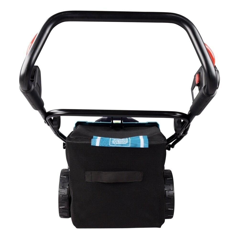 Akumuliatorinė vejapjovė Makita DLM480CT2 2x 18 V, 48 cm, DC18SH įkroviklis 2x 5,0 Ah Li-ion akumuliatioriams, 4/1 (Pjovimas/Surinkimas/Mulčiavimas/Galinis išmetimas), Plastikinis korpusas