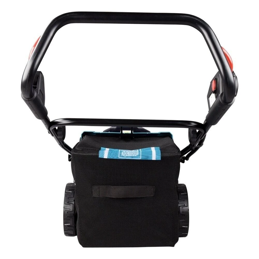 Akumuliatorinė vejapjovė Makita DLM480CT2 2x 18 V, 48 cm, DC18SH įkroviklis 2x 5,0 Ah Li-ion akumuliatioriams, 4/1 (Pjovimas/Surinkimas/Mulčiavimas/Galinis išmetimas), Plastikinis korpusas
