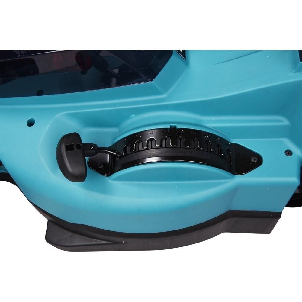 Akumuliatorinė vejapjovė Makita DLM480CT2 2x 18 V, 48 cm, DC18SH įkroviklis 2x 5,0 Ah Li-ion akumuliatioriams, 4/1 (Pjovimas/Surinkimas/Mulčiavimas/Galinis išmetimas), Plastikinis korpusas