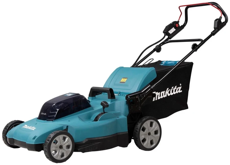 Akumuliatorinė vejapjovė Makita DLM538CT2; 2x18 V; 2x5,0 Ah akum.