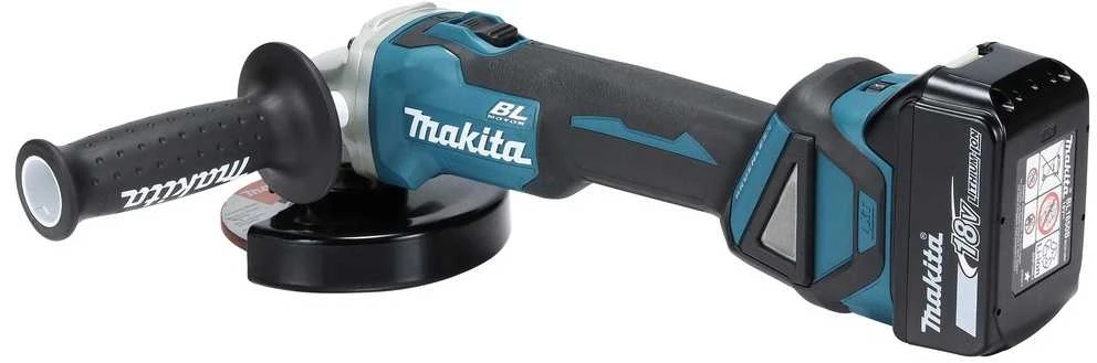 Makita DGA511Z Akumuliatorinis kampinis šlifuoklis, greičio reguliavimas 3000-8500min-1, 18V, ø125mm, komplektuojama be akumuliatorių ir kroviklio!