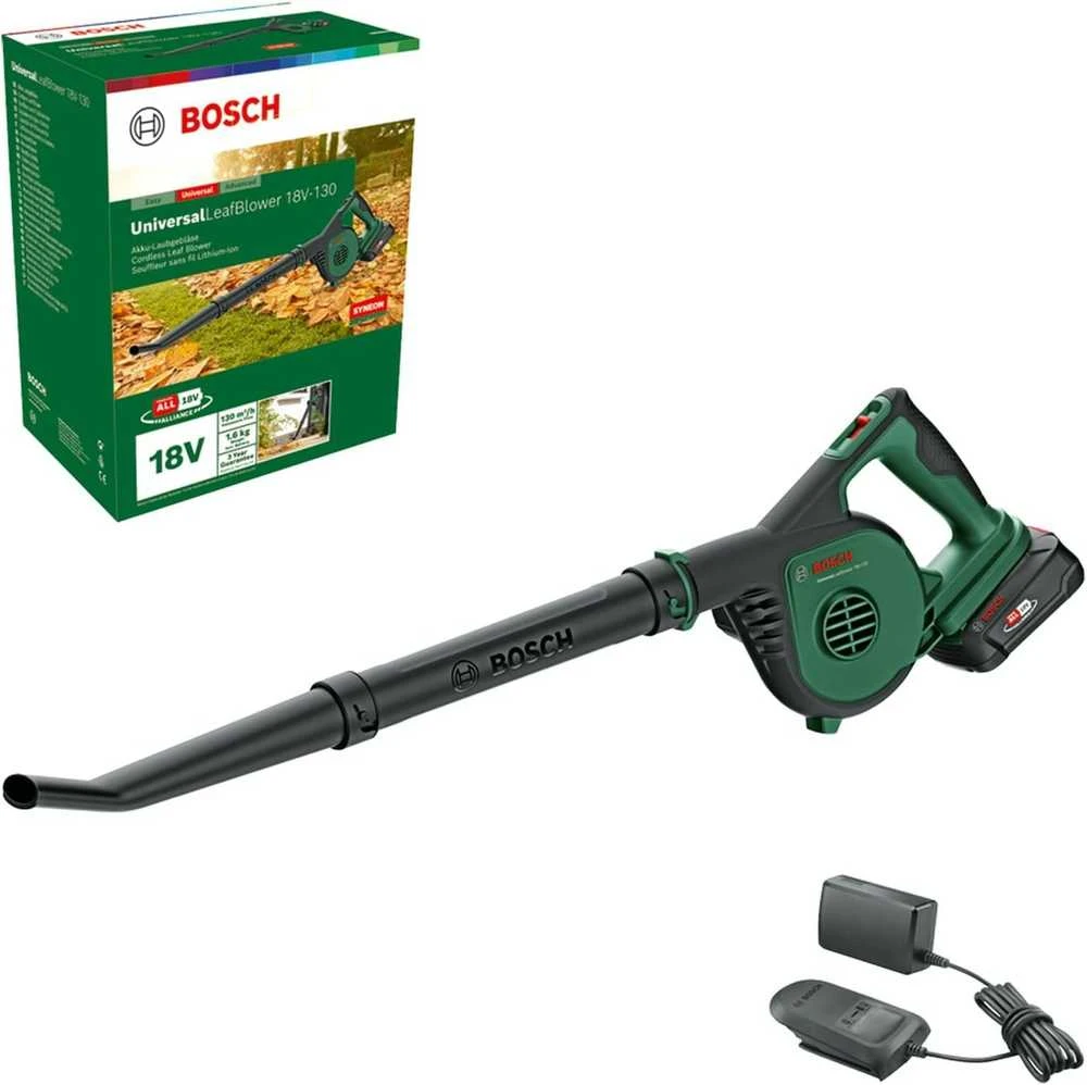 Lapų pūstuvas Bosch UniversalLeafBlower, 18V-130, (1x2,5Ah)