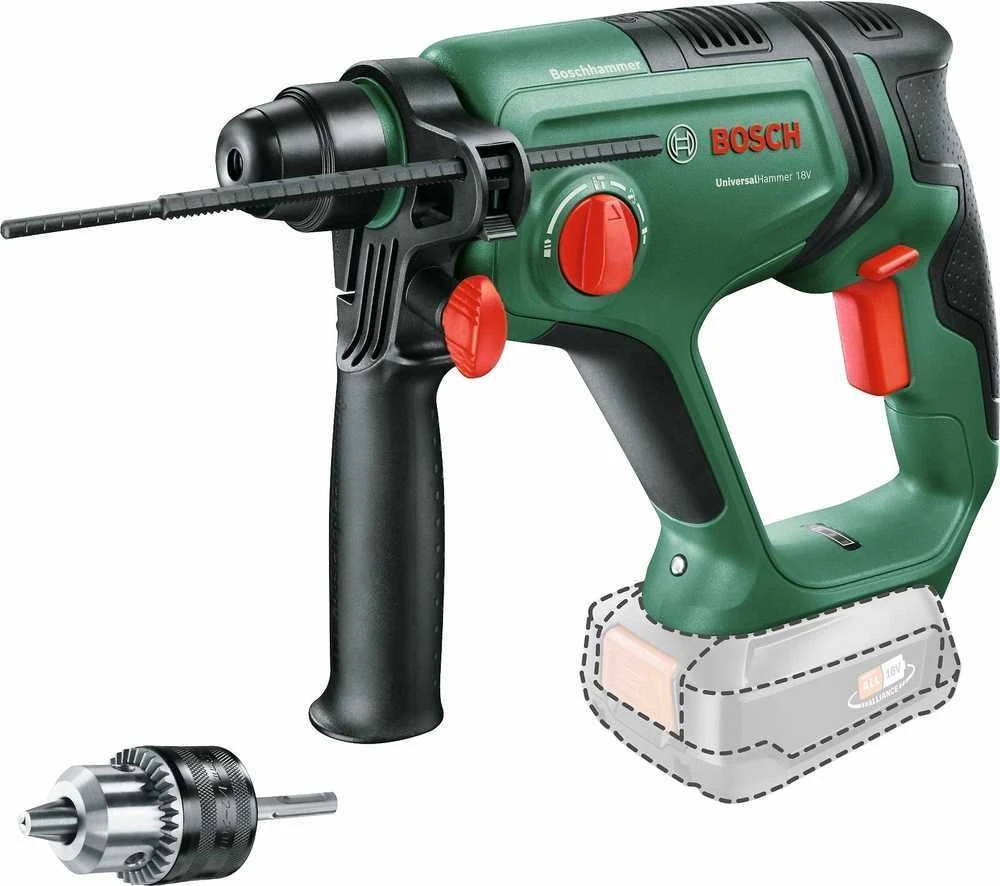 Bosch UniversalHammer 18V be akumuliatoriaus ir kroviklio Akum.perforatorius