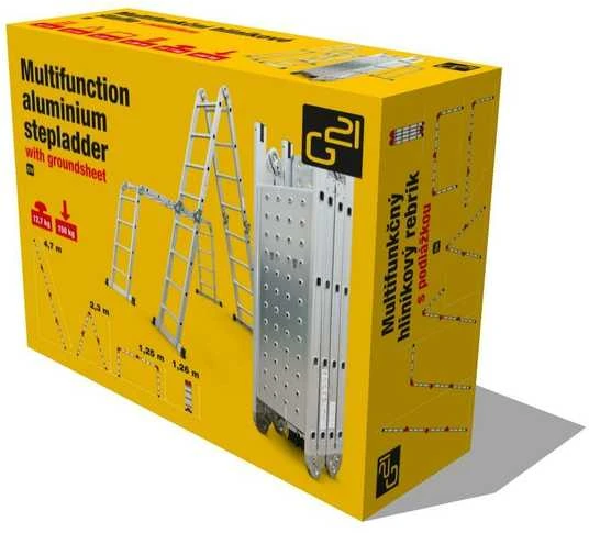 Aliuminio kopečios G21 6390467 G21 GA-SZ-4x3-3,7M