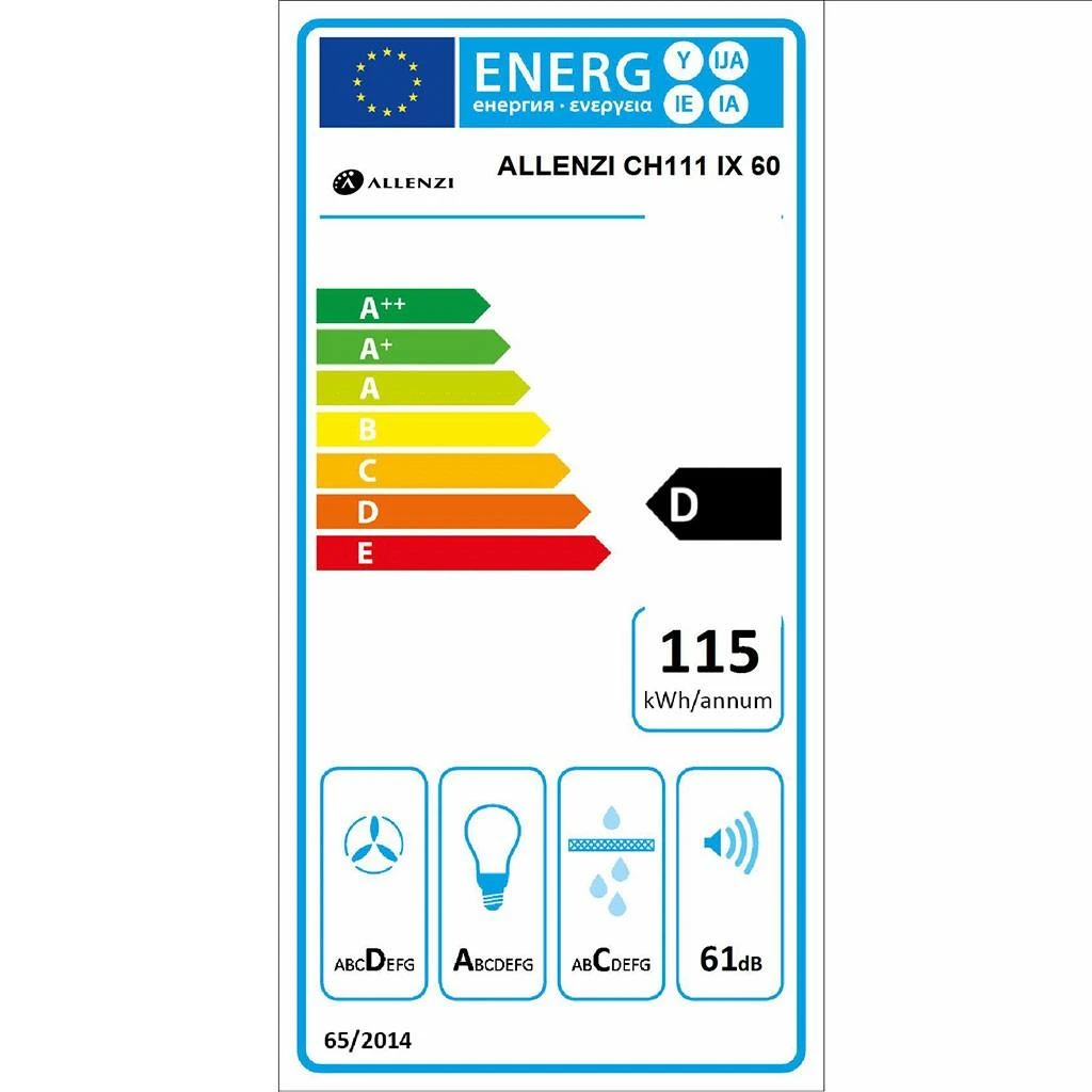 Allenzi Gartraukis Tecnowind CH LUX 60 IH