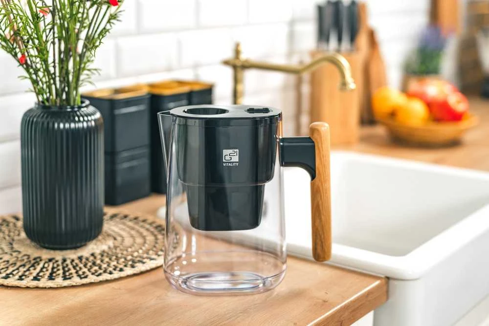 Ąsotis su vandens filtru G21, 60022501, 2,5 L, Juodas