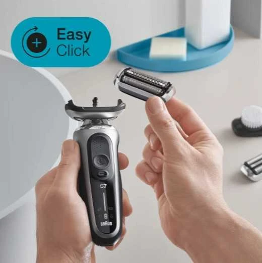 Barzdaskutė Braun | Shaver | 71-S1000s | Operating time (max) 50 min | Wet & Dry | Sidabrinis/Juodas