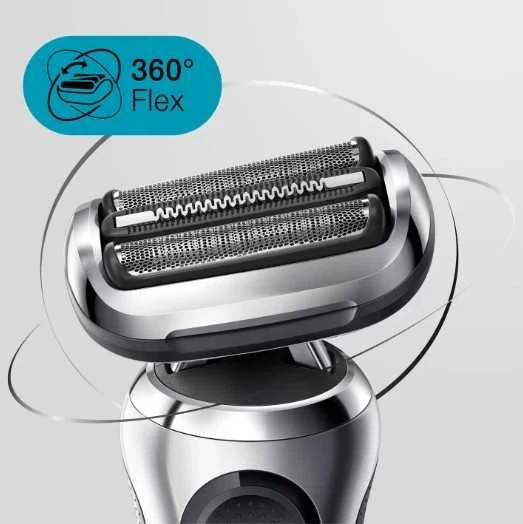 Barzdaskutė Braun | Shaver | 71-S1000s | Operating time (max) 50 min | Wet & Dry | Sidabrinis/Juodas