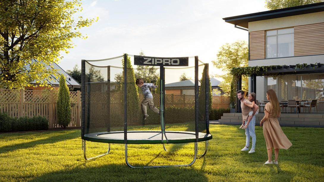Zipro Jump Pro OUT batutas su išoriniu tinklu, 252 cm