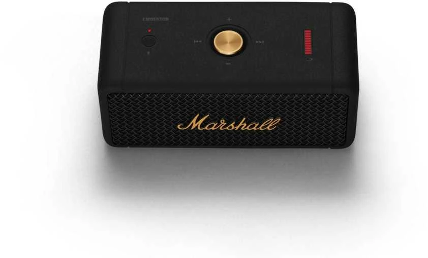 Nešiojama kolonėlė Marshall Emberton II, Juodos ir žalvario spalvos