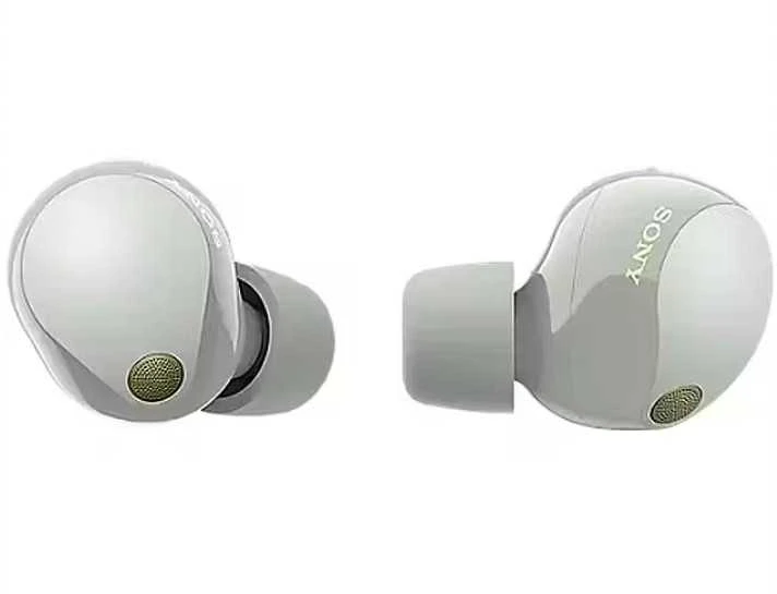Sony WF-1000XM5 Earbuds Belaidės ausinės, ANC, belaidis įkrovimas, Sidabrinės spalvos