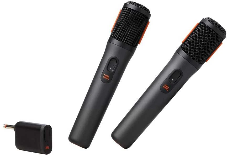 JBL Partybox Wireless Mic - 2x Microphone + Reciever - belaidis mikrofonas su imtuvu