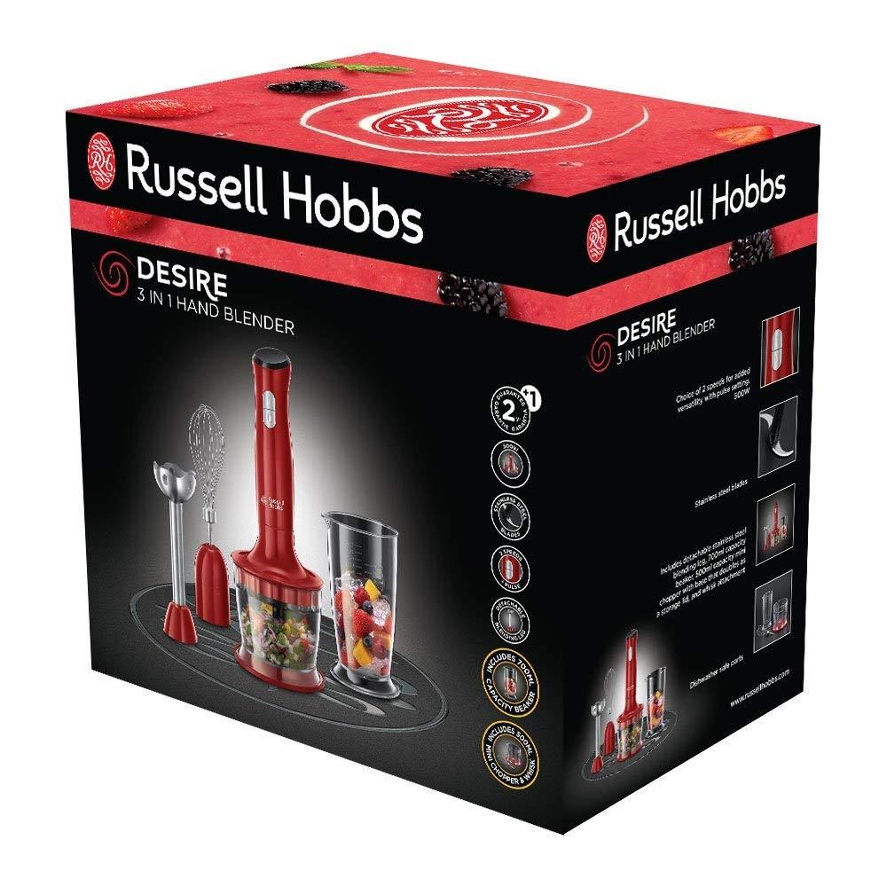 RUSSEL 24700-56 Maišytuvas Russell Hobbs 24700-56 3in1 Desire | 500W | raudona