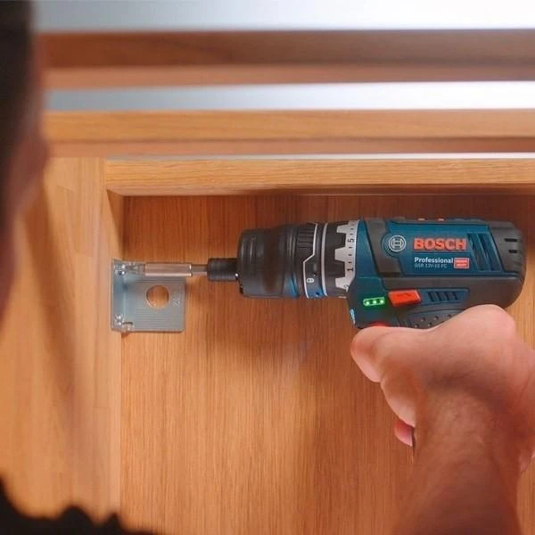 Bosch Akumuliatorinis gręžtuvas-suktuvas GSR 12V-15 FC Set, 2x2.0Ah, 4xGFA