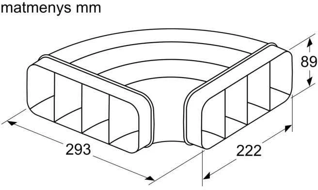 Bosch HEZ9VDSB1 Plokščias ortakis, 90°, horizontalus