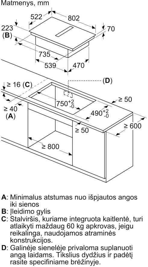 Kaitlentė su integruotu gartraukiu BOSCH PVQ811H26E