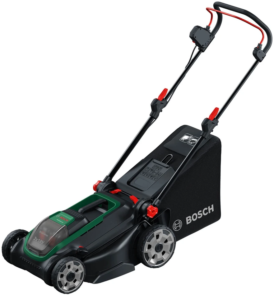 BOSCH  akumuliatorinė vejapjovė ROTAK18V2-43, 2x18V, 2x4,0 Ah