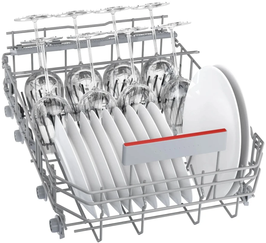 Bosch Stacionari indaplovė SPS4EMI17E, šlifuoto plieno, apsauga nuo pirštų atspaudų, 45 cm