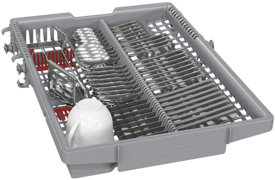 Bosch Stacionari indaplovė SPS4EMI17E, šlifuoto plieno, apsauga nuo pirštų atspaudų, 45 cm