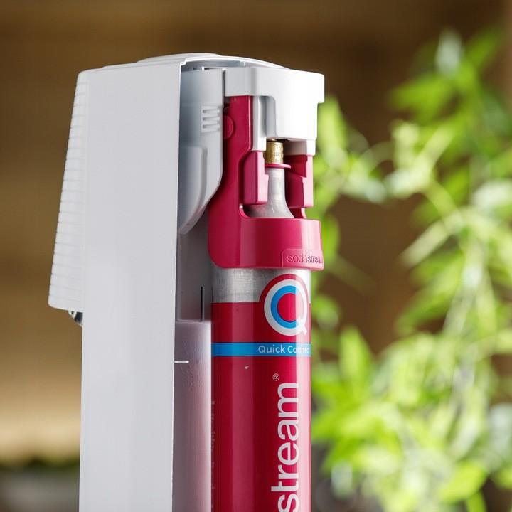 SodaStream Quick Connect CO2 angliarūgštės cilindras 60L, rožinis, žema