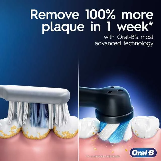 Oral-B Elektrinis dantų šepetėlis | iO6s | Įkraunamas | Suaugusiems | Šepetėlių skaičius galvutės įeina 1 | Number of teeth brushing modes 5 | Juodas Lava
