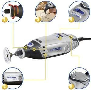 DREMEL 3000 serijos rotacinis įrankis + 15 priedų