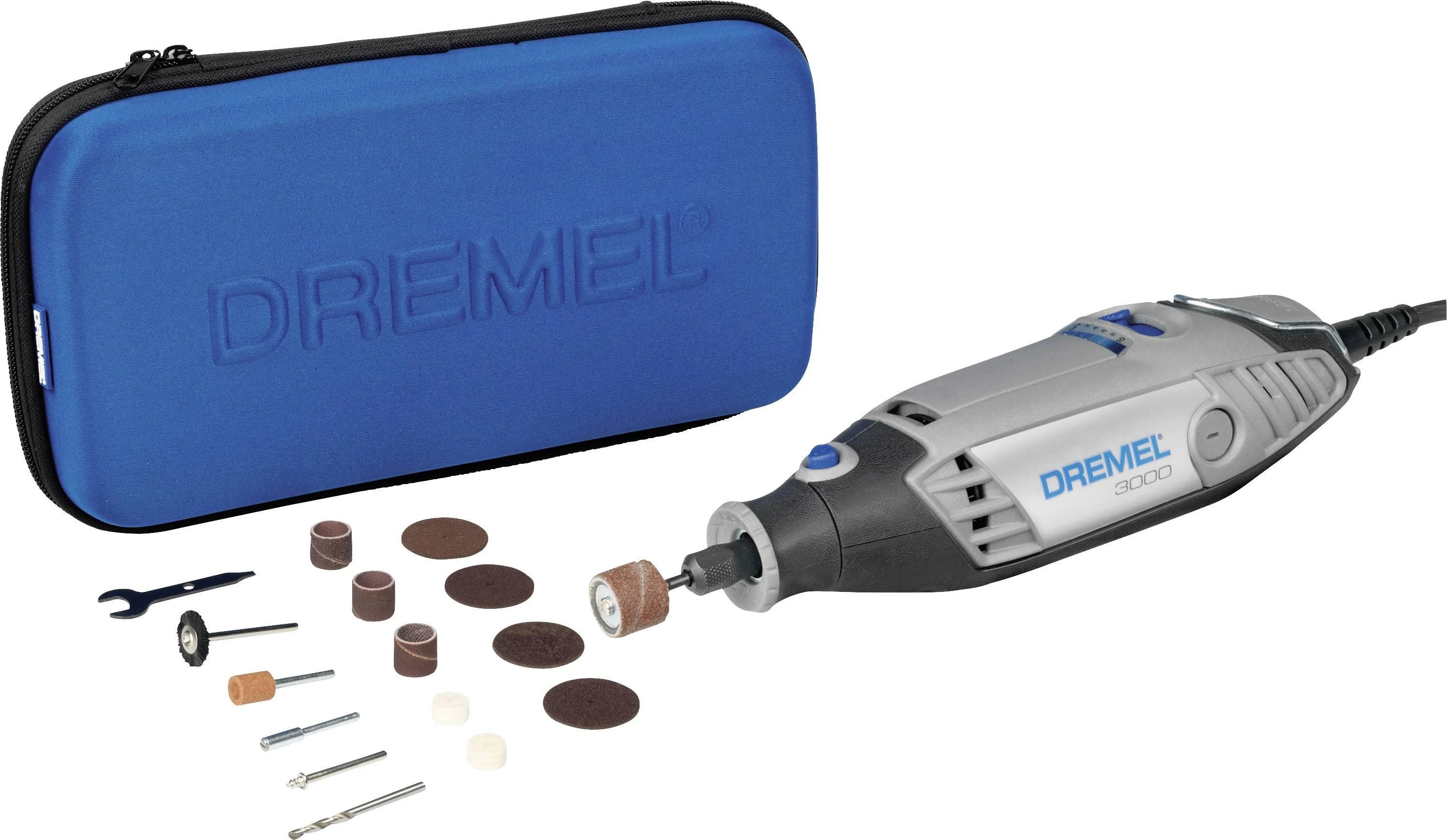 DREMEL 3000 serijos rotacinis įrankis + 15 priedų