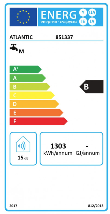 Elektrinis vandens šildytuvas Atlantic VERTIGO STEATITE WiFi 100 1.5+0.75kW 80L, 851337 aprašymas - Prekės nuotrauka