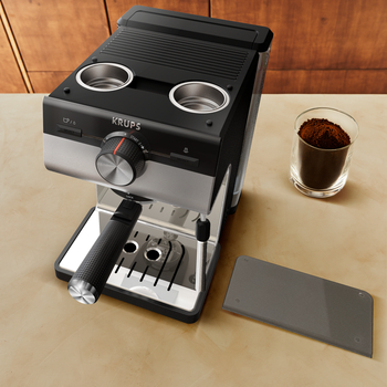 Krups Authentic+ XP384E10 Pusiau automatinis Espresso Kavos aparatas 2 L +DOVANA Lavazza kavos pupelės aprašymas - Prekės nuotrauka