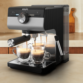 Krups Authentic+ XP384E10 Pusiau automatinis Espresso Kavos aparatas 2 L +DOVANA Lavazza kavos pupelės aprašymas - Prekės nuotrauka