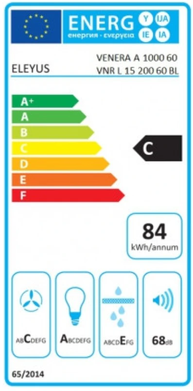 Gartraukis Eleyus VENERA A 1000/60/BL LED (VNR L 15 200 60 BL) aprašymas - Prekės nuotrauka
