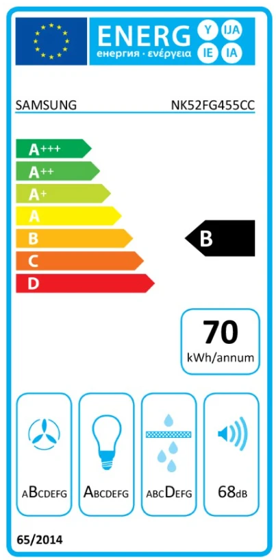 Įmontuojamas gartraukis SAMSUNG NK52FG455CC/UR aprašymas - Prekės nuotrauka
