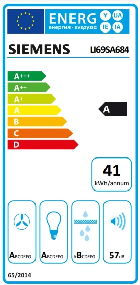 Įmontuojamas gartraukis Siemens LI69SA684 aprašymas - Prekės nuotrauka