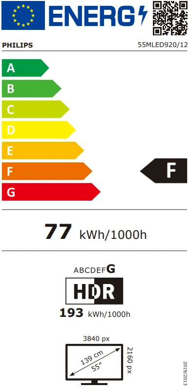 LED televizorius „Philips QD MiniLED“, 4K „Ambilight“, 55MLED920/12 aprašymas - Prekės nuotrauka