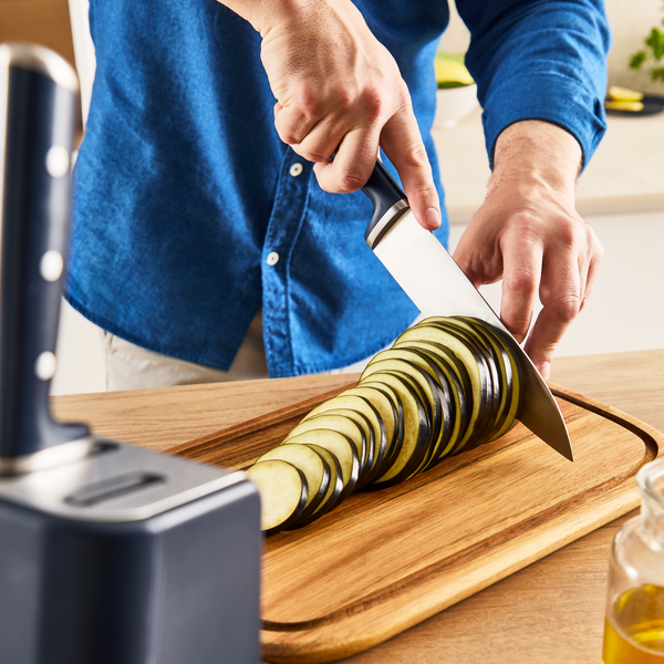 Peilių rinkinys su stovu Tefal EverSharp Pro (K297S644), su integruotu automatiniu galąstuvu, 5 vnt. aprašymas - Prekės nuotrauka