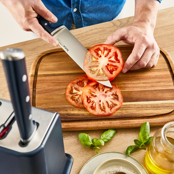 Peilių rinkinys su stovu Tefal EverSharp Pro (K297S644), su integruotu automatiniu galąstuvu, 5 vnt. aprašymas - Prekės nuotrauka