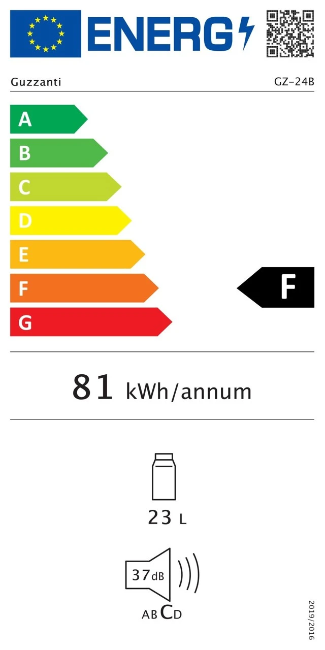 Guzzanti Termoelektrinis šaldytuvas GZ-24B aprašymas - Prekės nuotrauka