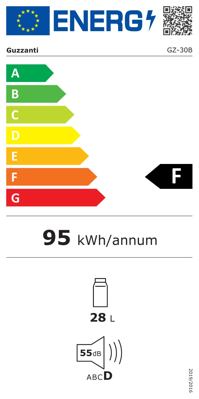 Guzzanti Termoelektrinis šaldytuvas-šildytuvas GZ 30B aprašymas - Prekės nuotrauka