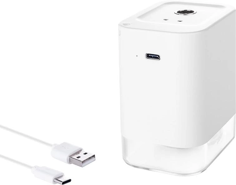 ECG DS 1010 rankų dezinfekavimo/dezinfekavimo purkštuvas, automatinis dezinfekavimo priemonės dozavimas, bekontaktis veikimas, USB-C įkrovimas